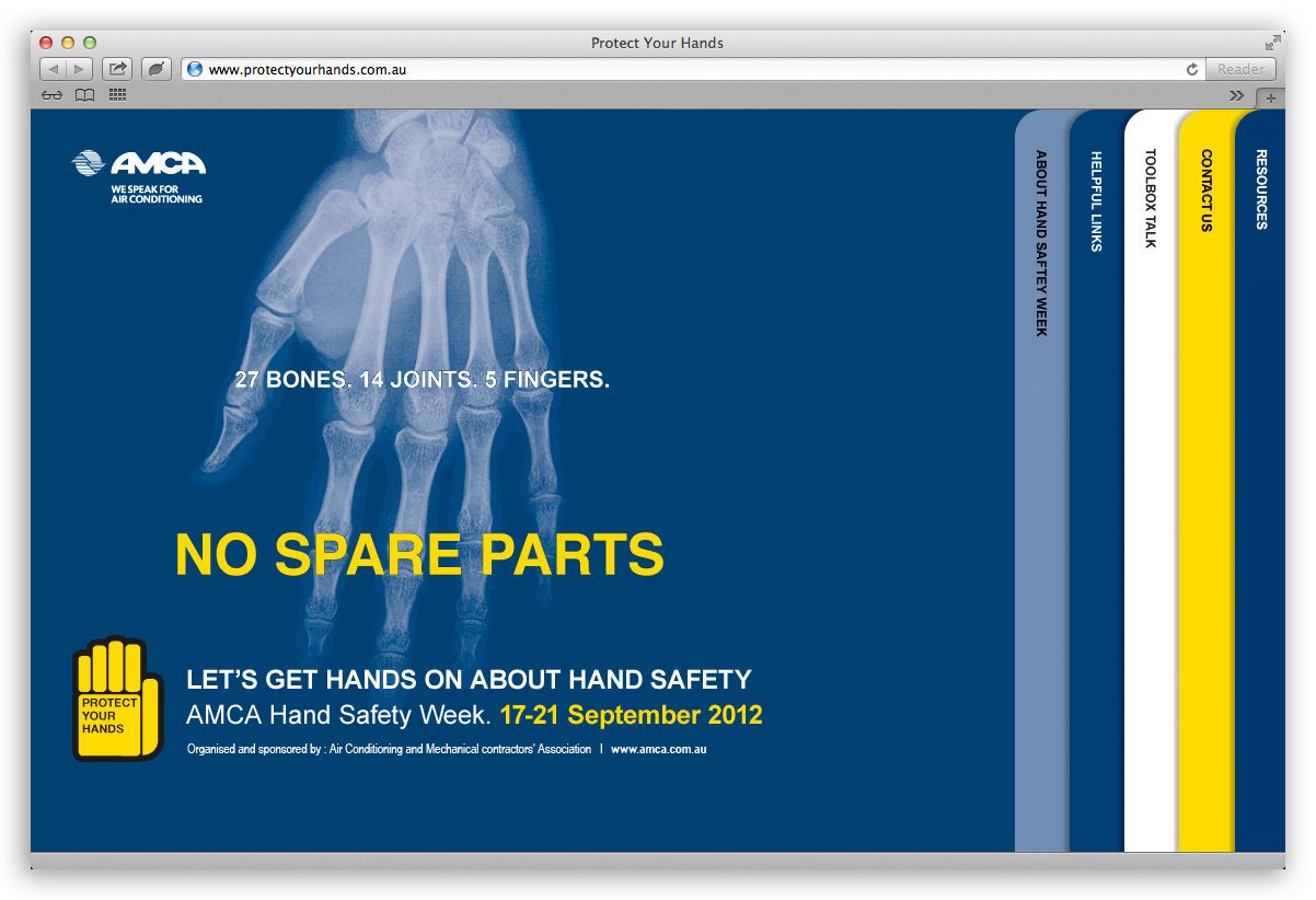  ACCA - Hand Safety Week - Home Page - Web Design